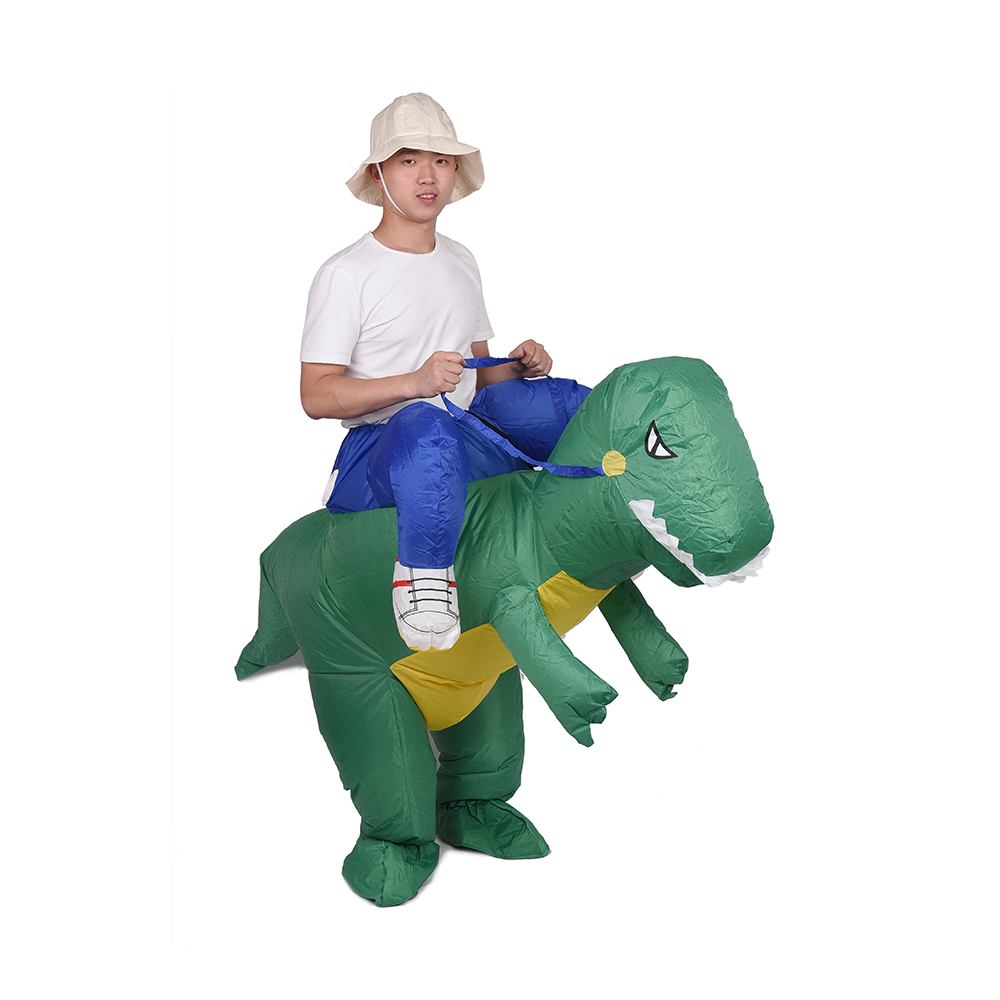 Costume gonfiabile da dinosauro giurassico per adulti e bambini