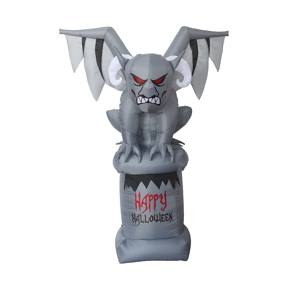 Decorazione esterna gargoyle gonfiabile di Halloween da 180 cm (led integrato)