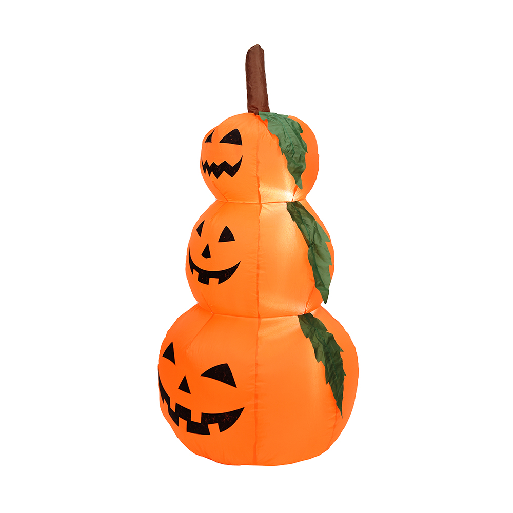 120 cm Halloween gonfiabile tre zucche decorazione esterna (led integrato)