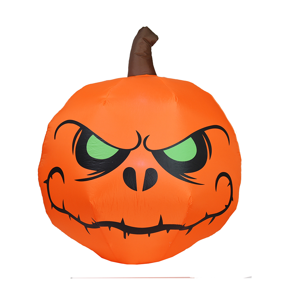 120 cm Halloween zucca gonfiabile occhio verde decorazione esterna (led integrato)