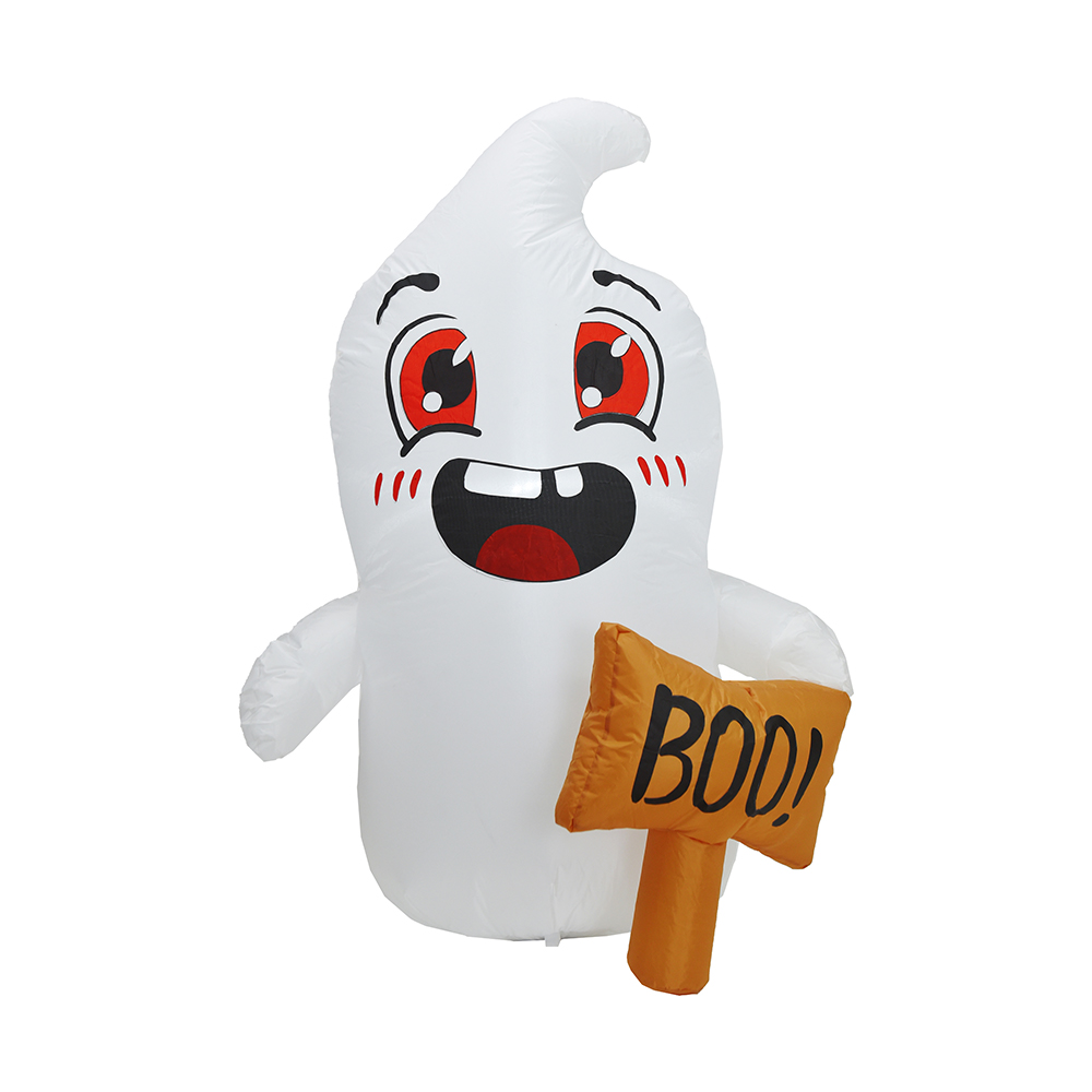 120 cm Halloween gonfiabile bianco fantasma tenere boo segno gonfiabile (led incorporato)